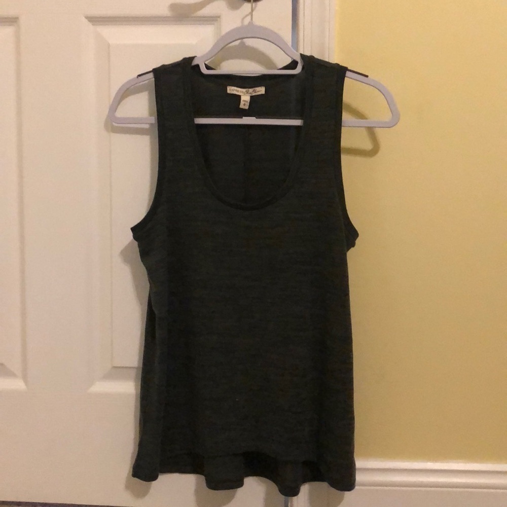 Express gray tank top